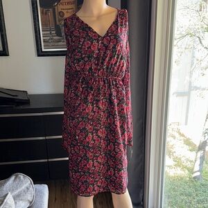 Floral V-Neck Dress
